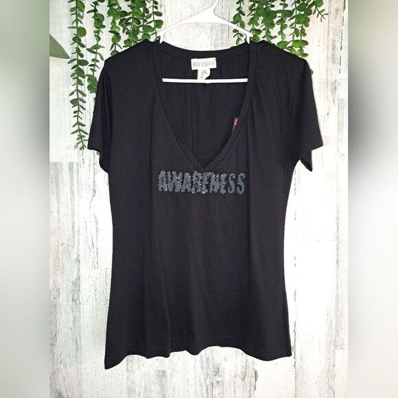 NWT "Awareness" Blingy Vneck - Picture 1 of 7